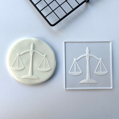 Scales of Justice deboss - Law