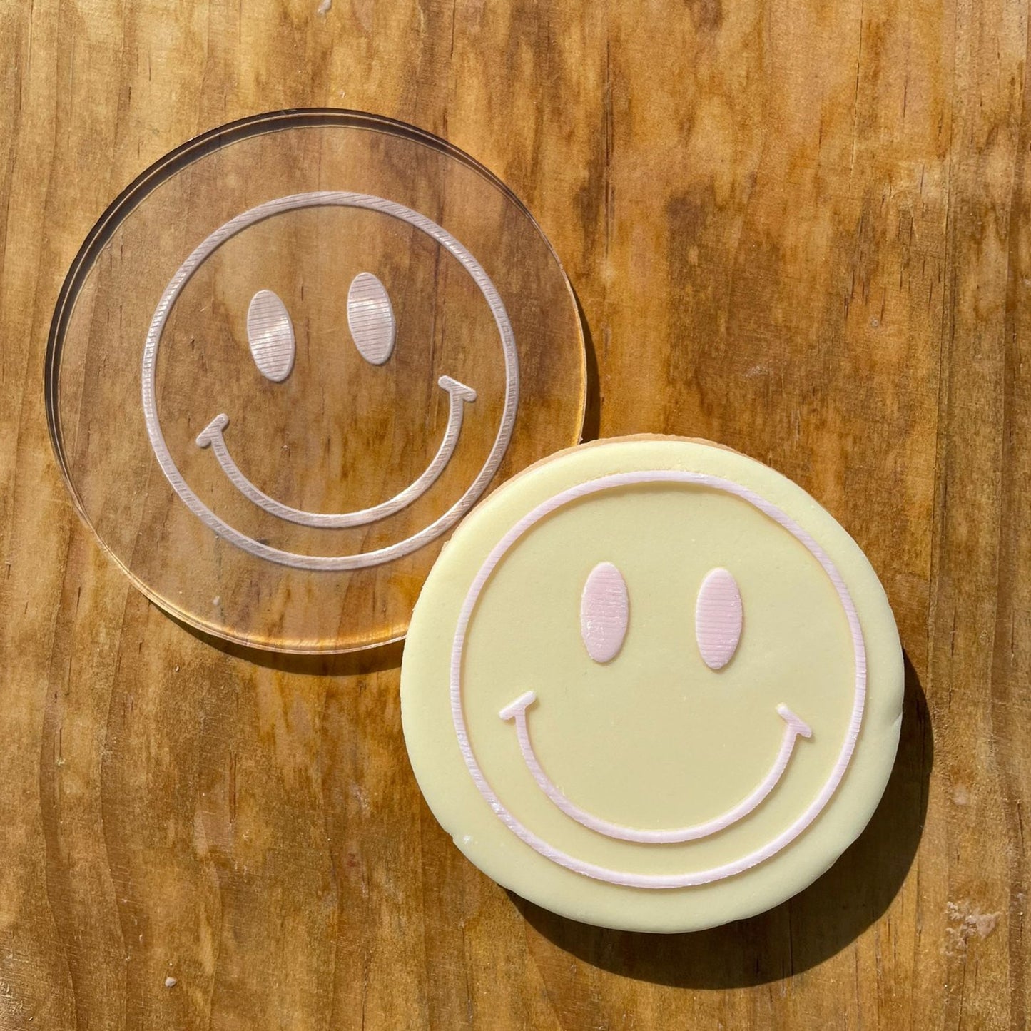 smile emoji deboss MEG cookie cutters