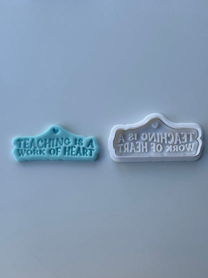 Teacher set cookie cutter and stamp 0653