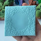 Flower pattern with space in the middle deboss texture