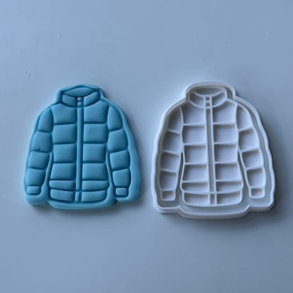 winter skiing jacket - stamp + matching cutter M1032