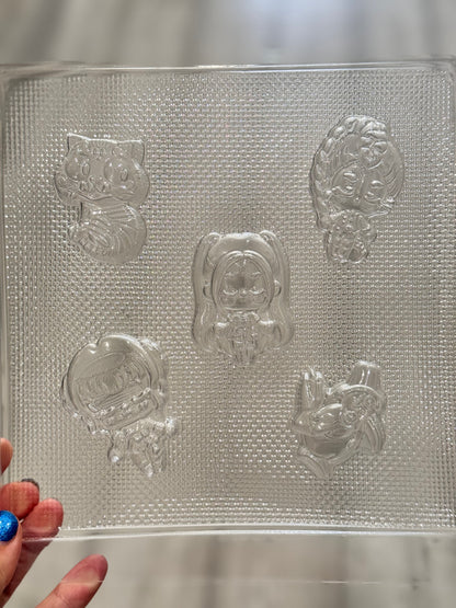 K-pop fantasy demon inspired hunters - chocolate mould
