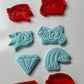 Sonic The Hedgehog-inspired SET OF 4 cookie cutter + stamp