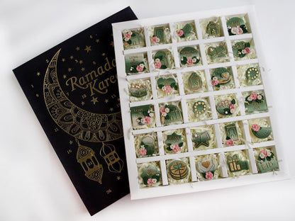 Ramadan Calendar - Eid inpsired Calendar - deboss + cutter M1103
