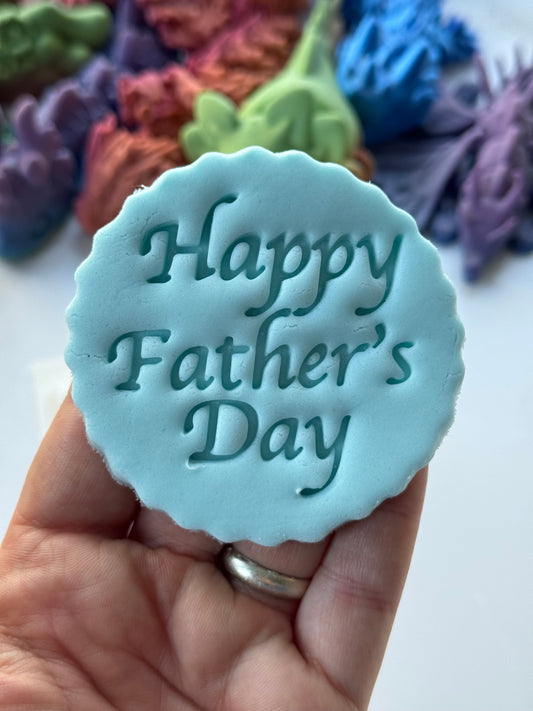 Happy Father's Day - Embossing - stamp (1)