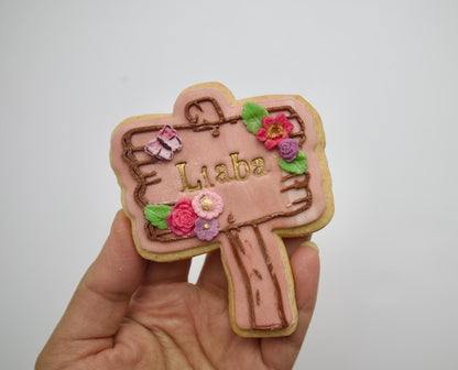 Wooden sign -  Fairy - debossing + cutter M1045