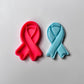 Breast cancer awareness cookie cutter and matching stamp