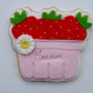 Strawberry Basket 3D deboss and matching cutter