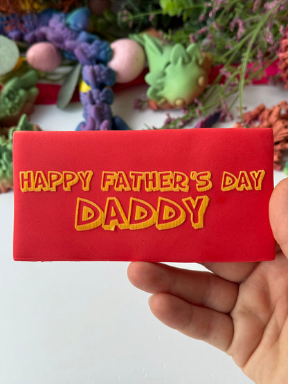 Toy Story - Happy Father’s Day Daddy - Deboss + matching cutter - Father’s Day collection