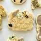 Bee theme - What will baby bee - gender - honey - 3D deboss and cutter