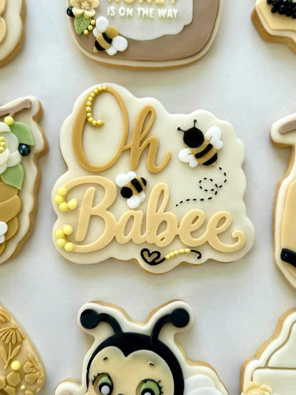 Bee theme - Oh Babee - 3D deboss and cutter