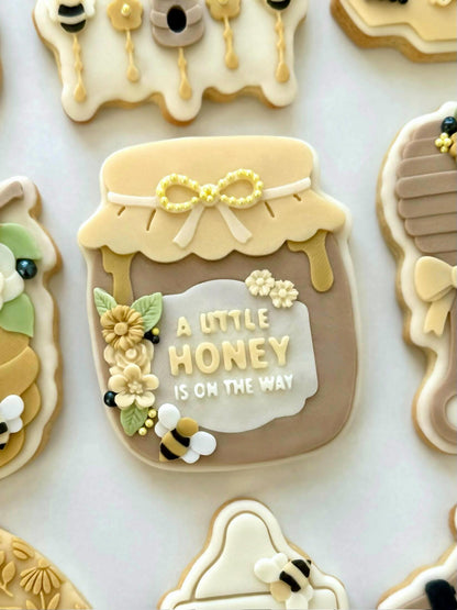 Bee theme - Honey jar 3D deboss and cutter