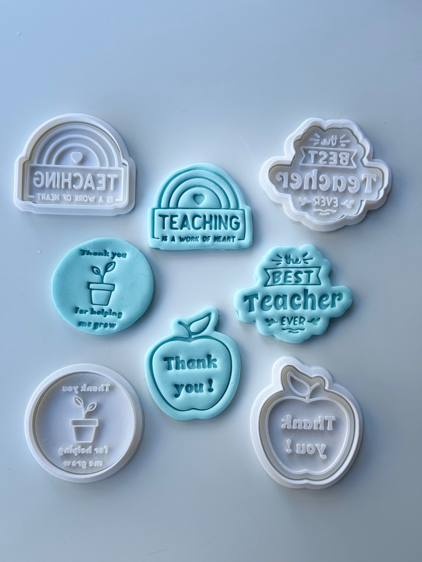 Thank you Teacher cutters and stamps - 0710