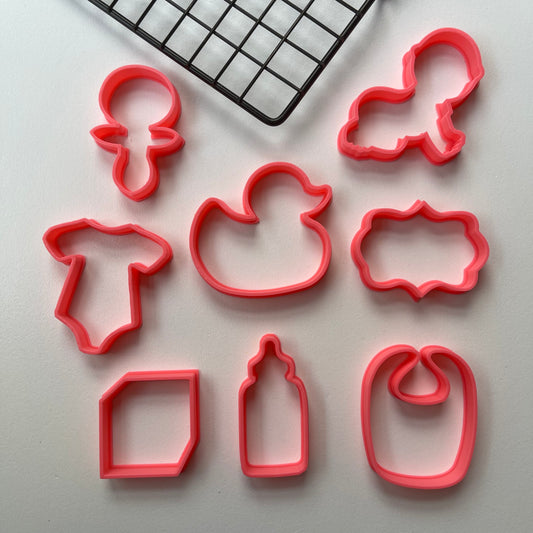 9pcs Baby-Shower Cookie Cutters