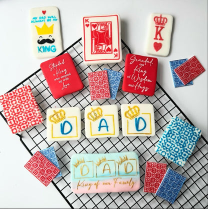 card Dad pattern debossing