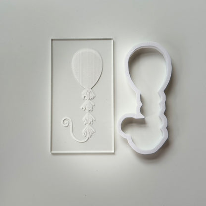 Balloon - Birthday Theme - debossing and matching cutter M1034