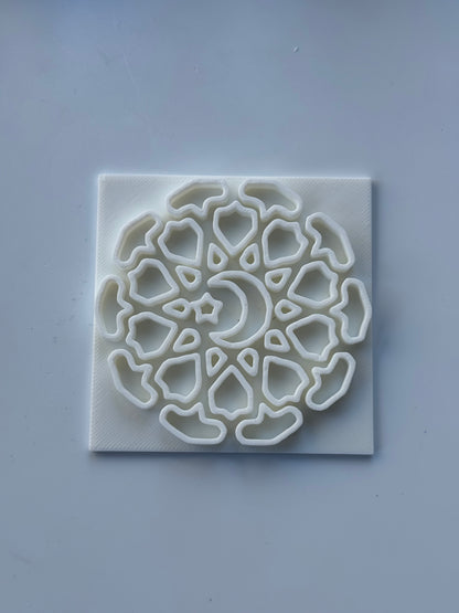 Muslim Islamic Embossing for cupcake and cake - stamps sugar paste Design 9