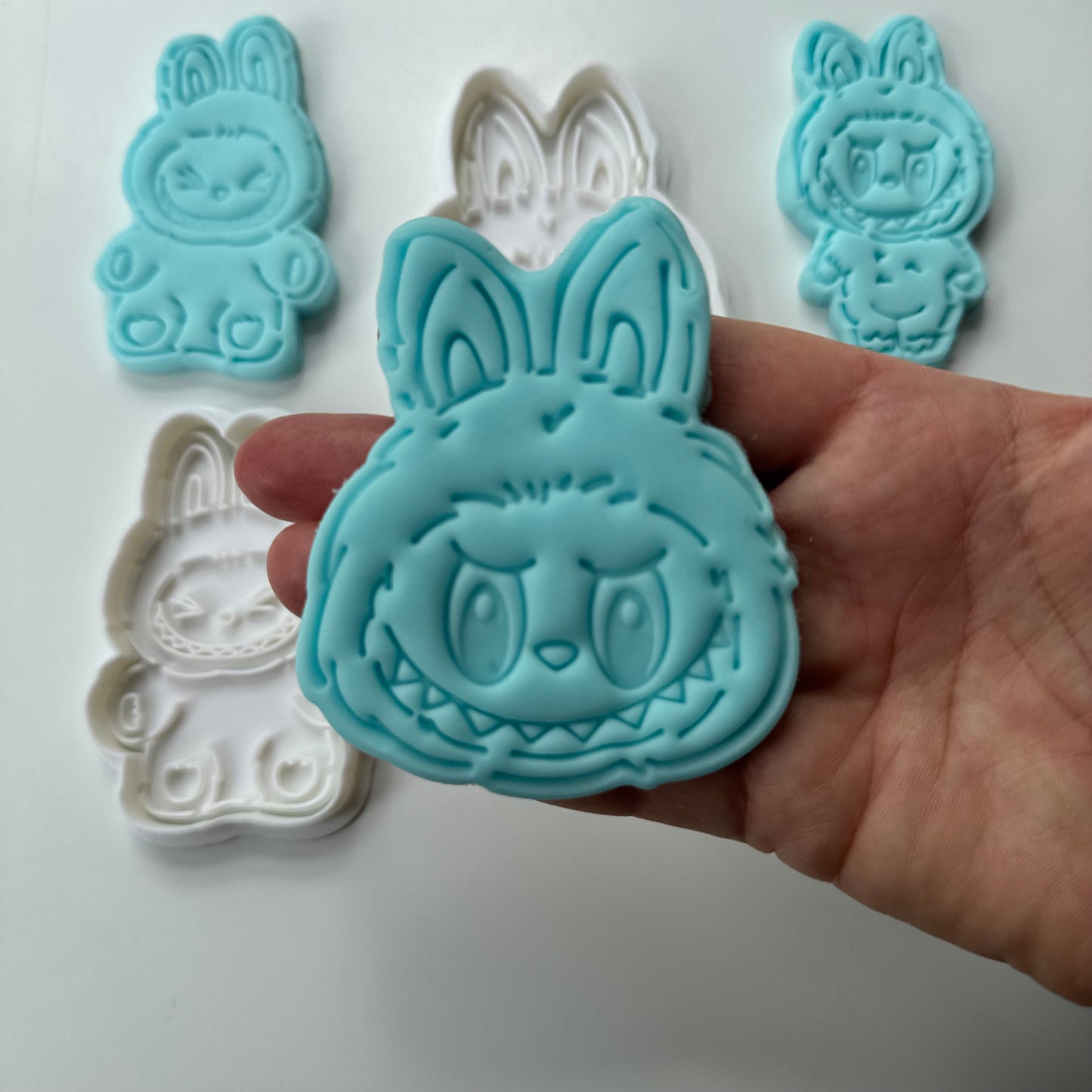 cartoon monster - set of 3 - cutter + stamp