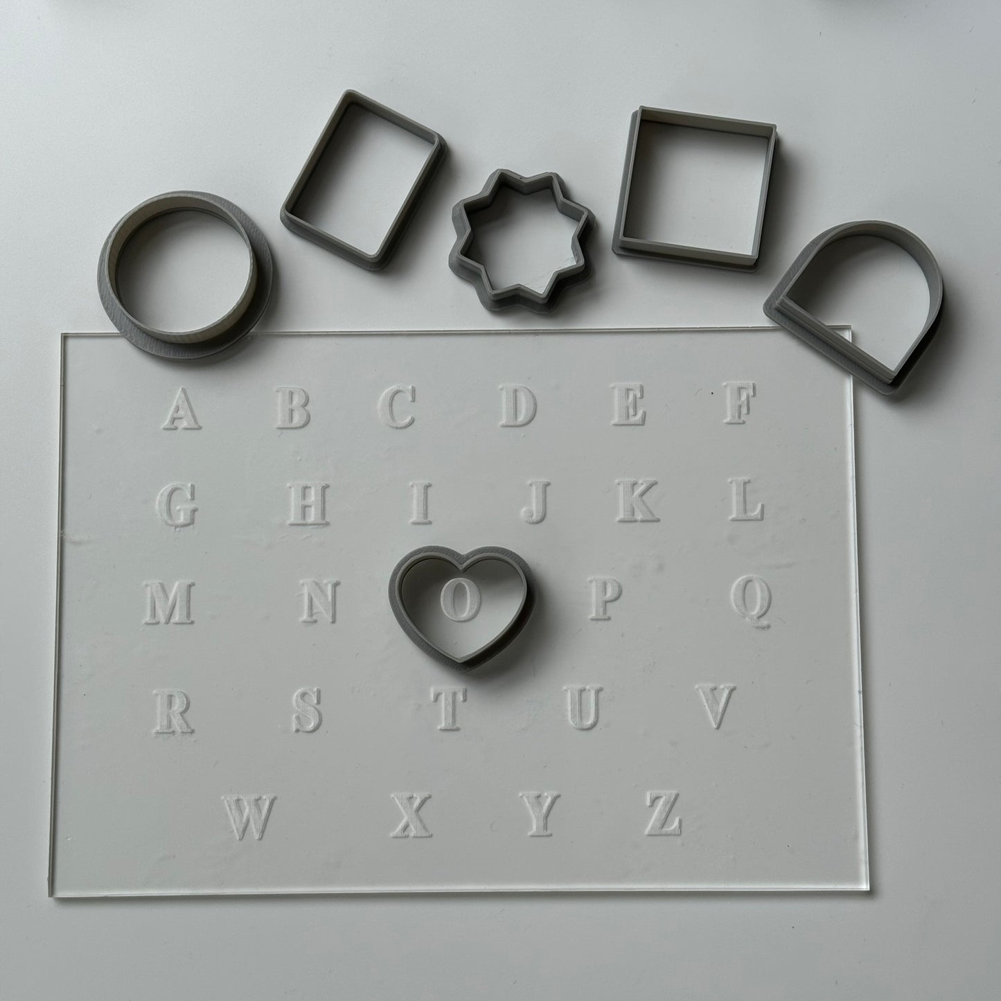 Alphabet Tile deboss and 6 x small cutters