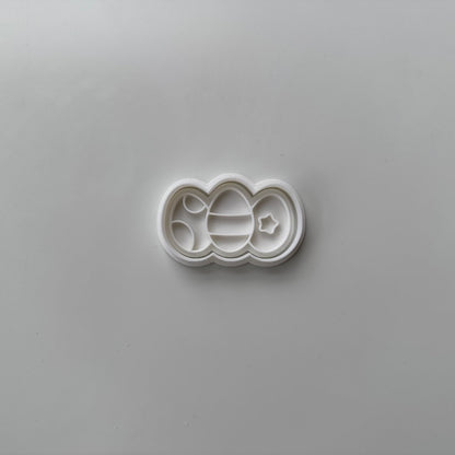 set of 8 EASTER cupcake size stamp + cutter MS1022