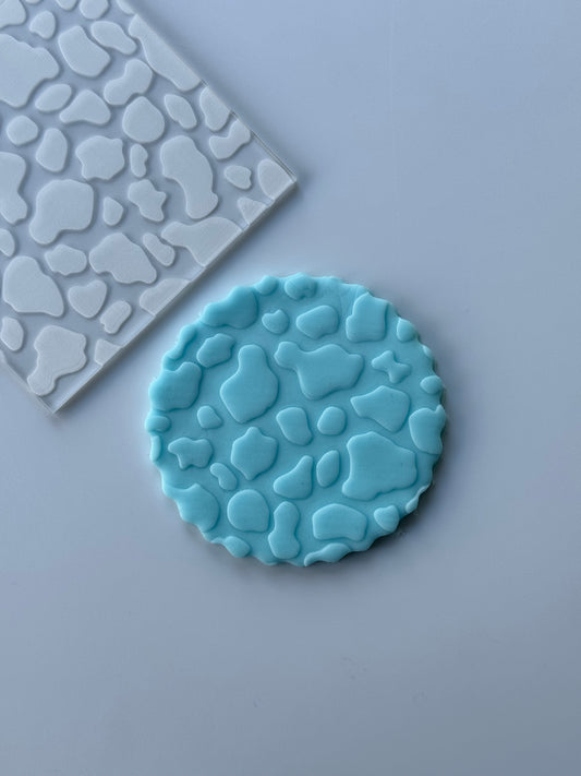 cow pattern texture deboss
