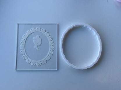 wedding princess portrait - deboss + cutters M1017