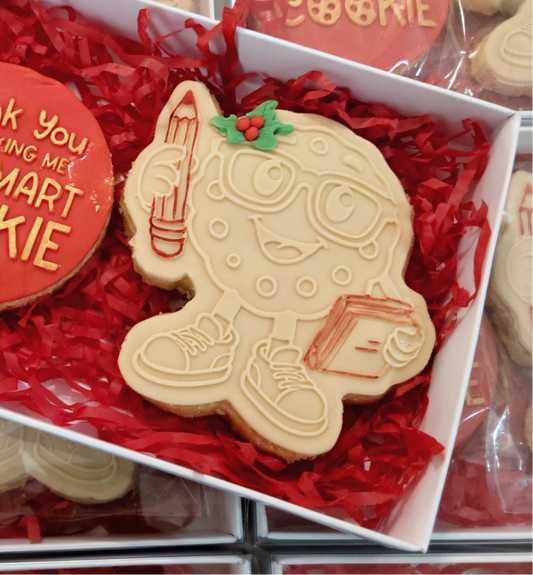 Teacher collection Debossing - smart cookie + matching cutter