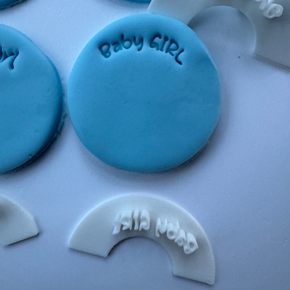 Mini Curved stamp Baby MEG cookie cutters