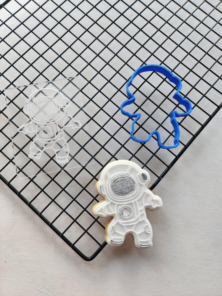 Astronaut Cookie cutter + Debossing MEG cookie cutters
