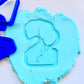 Number two 3D deboss Ballon M1080