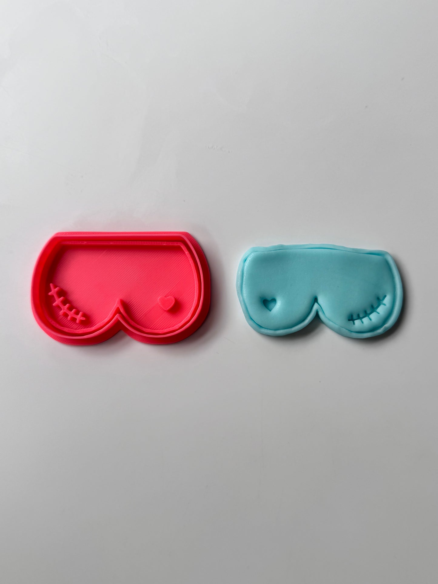 Breast cancer awareness cookie cutter and matching stamp