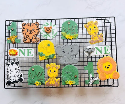 Zebra deboss and matching cutter - jungle - safari