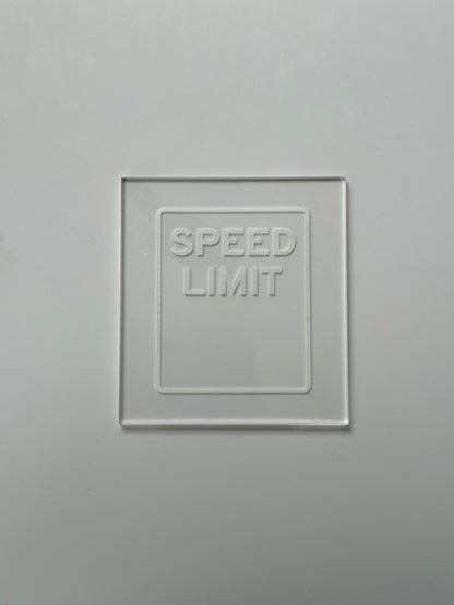 Speed Limit - racing - debossing