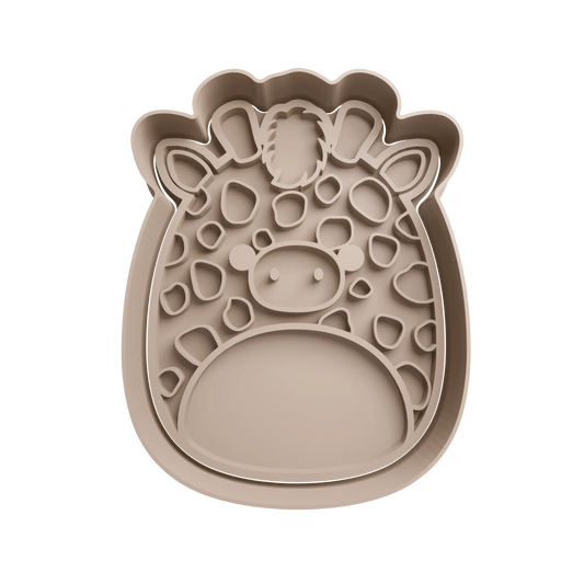 Squishmallows Gary Giraffe Cookie Cutter + stamp