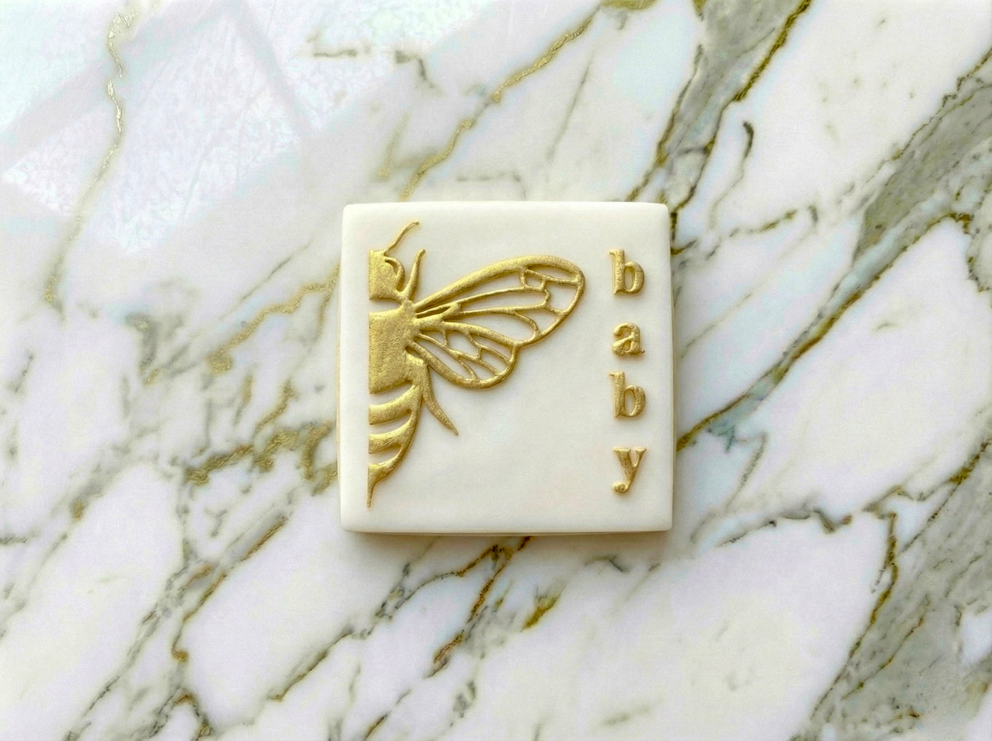 Bee theme - bee and baby word deboss