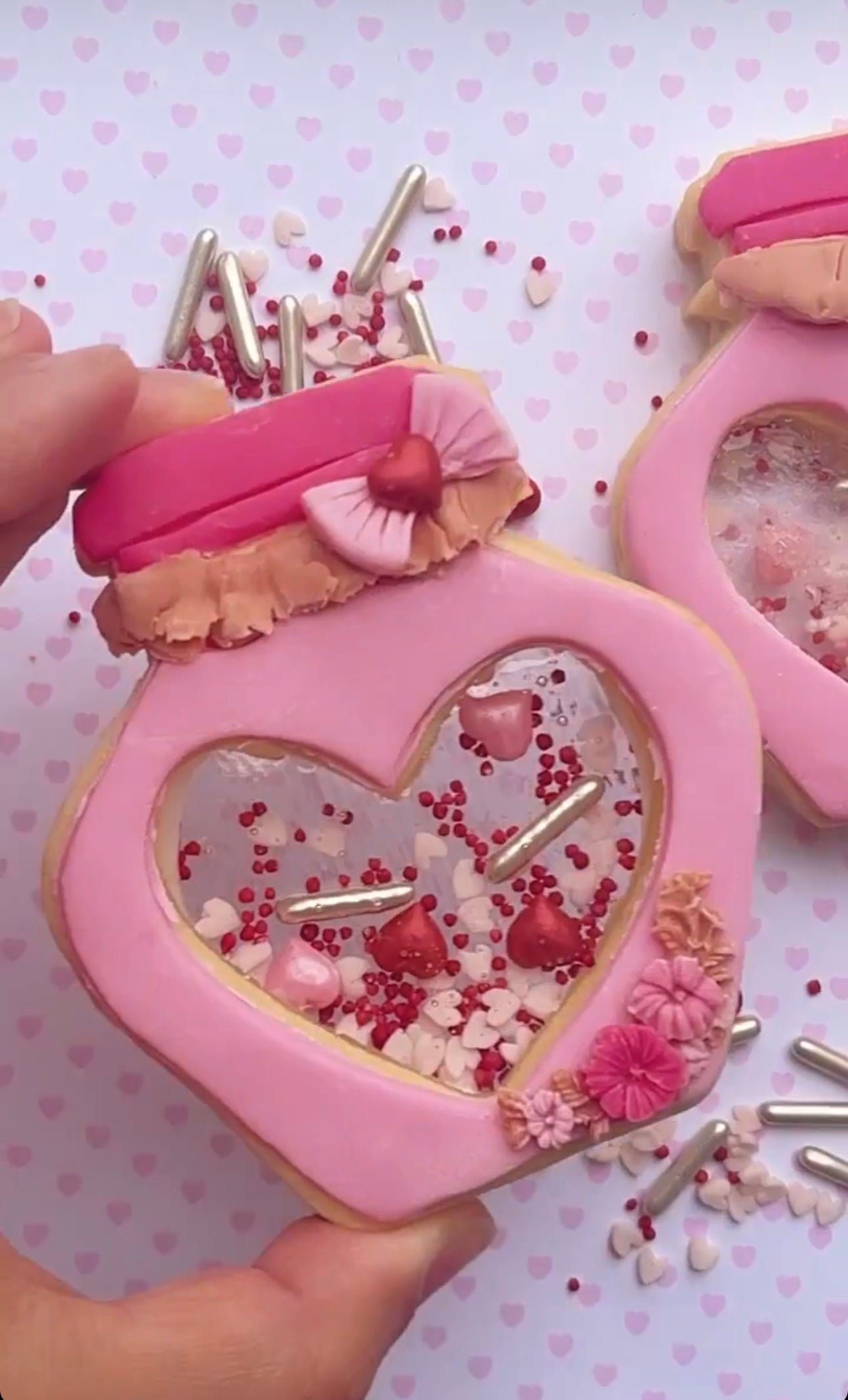 Shake love jar - Valentine’s Day - Embossing - stamp + cutter