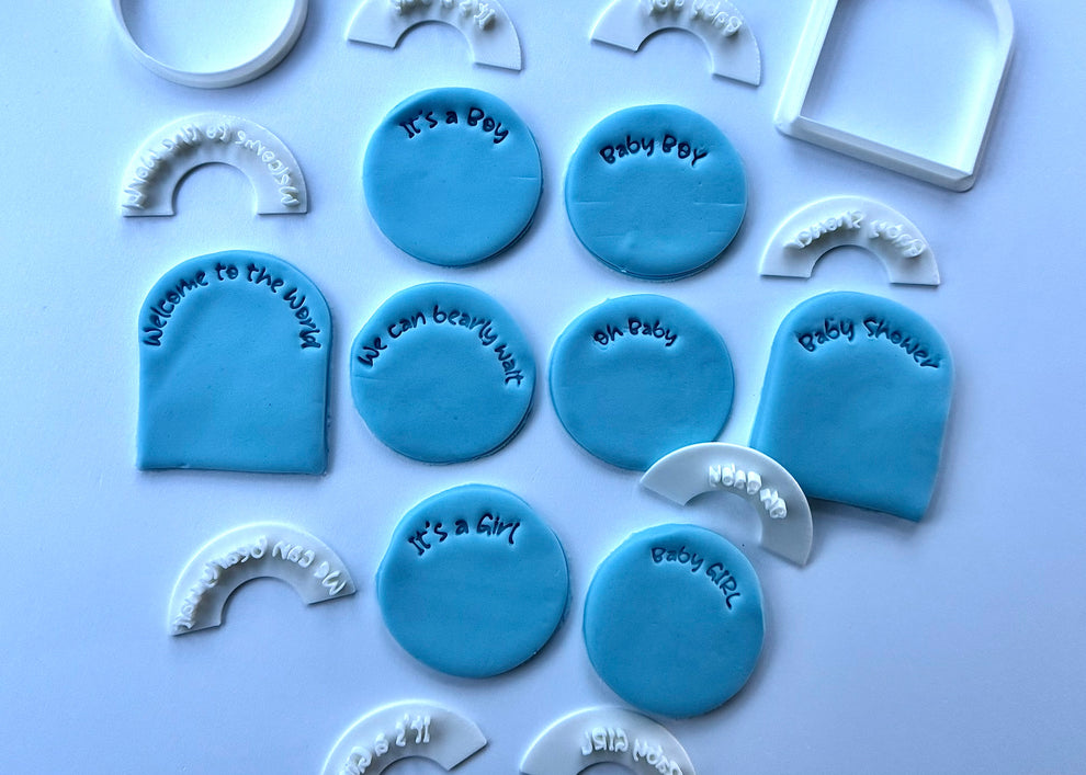 Mini Curved stamp Baby MEG cookie cutters