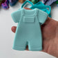 Mrs Rachael dungarees 3D deboss and matching cutter