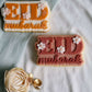 Eid Mubarak floral 3D deboss and matching cutter