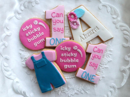 Mrs Rachael icky sticky bubble gum deboss