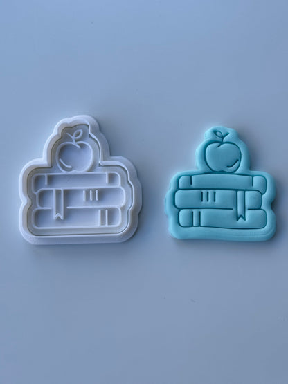 Teacher set cookie cutter and stamp 0653