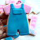 Mrs Rachael dungarees 3D deboss and matching cutter