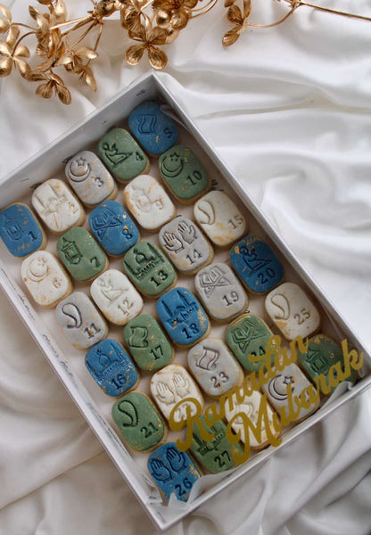 Ramadan Calendar - Eid Muslim Islamic Calendar - stamp + cutter