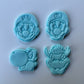 SUPER MARIO set of 4 Cutter + stamp