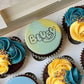 Blue dog cartoon-inspired  cartoon-inspired deboss