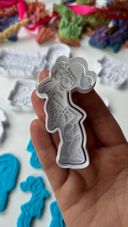 Inside out cutters and stamps
