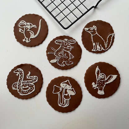 The Gruffalo-inspired magic mushroom woodland deboss disc