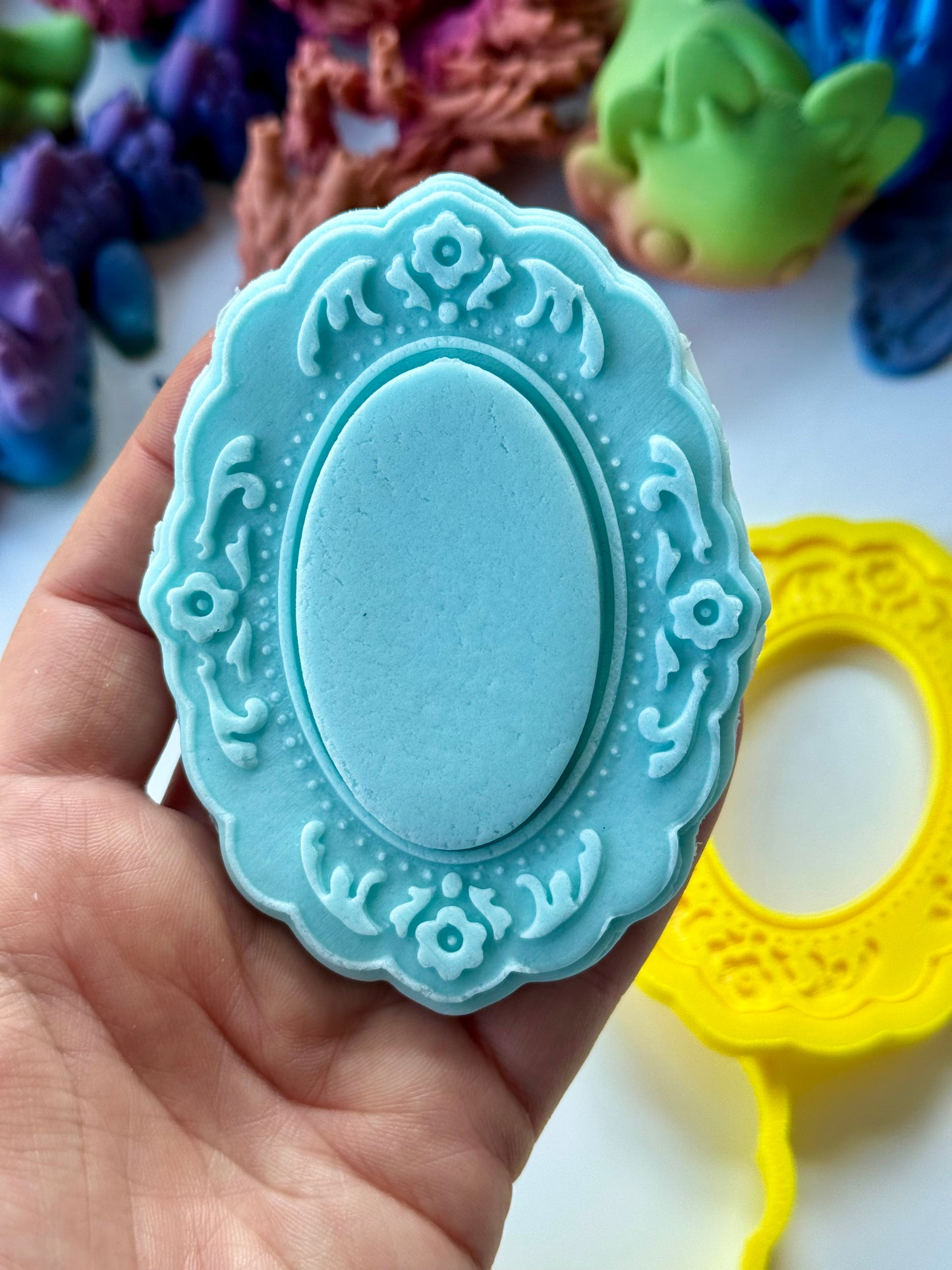 Frame - 3d Deboss and cutter - oval style 2