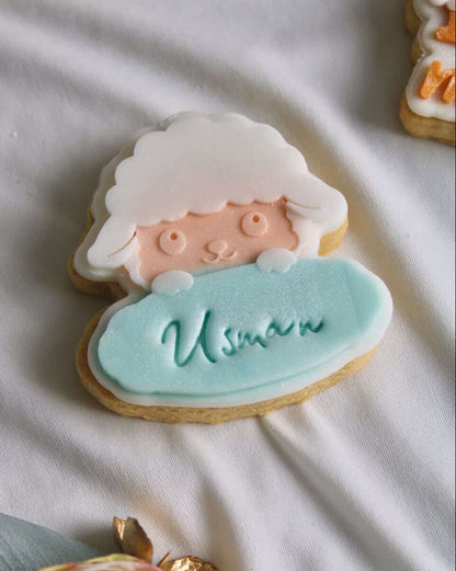 Sheep Name Plaque 3D deboss and matching cutter
