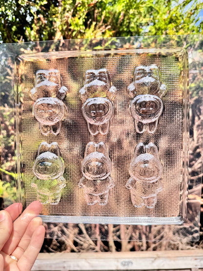 6 monster - chocolate mould